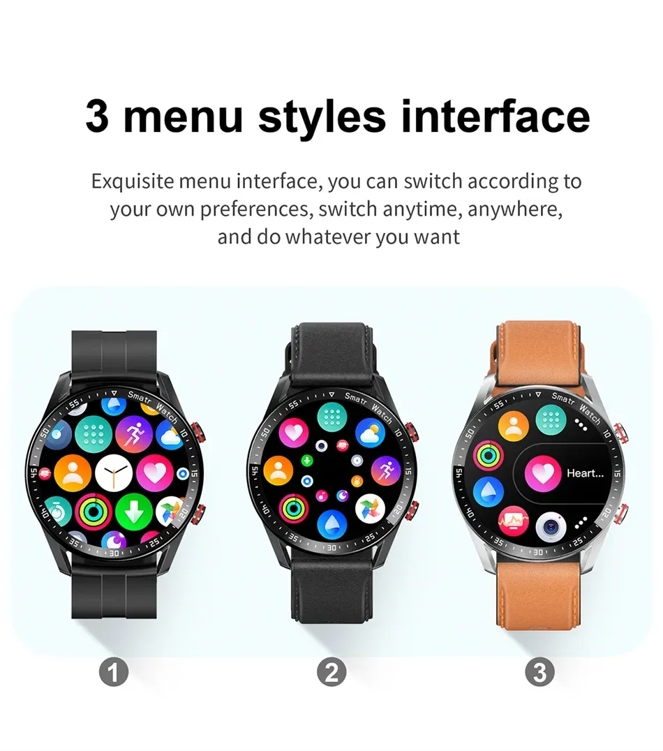 2026 New Smart Watch for Men & Women: ECG+PPG HD Screen, BT Call, GPS Tracker, Heart Rate Monitor, IP68 Waterproof, Fitness Tracker showcase 7