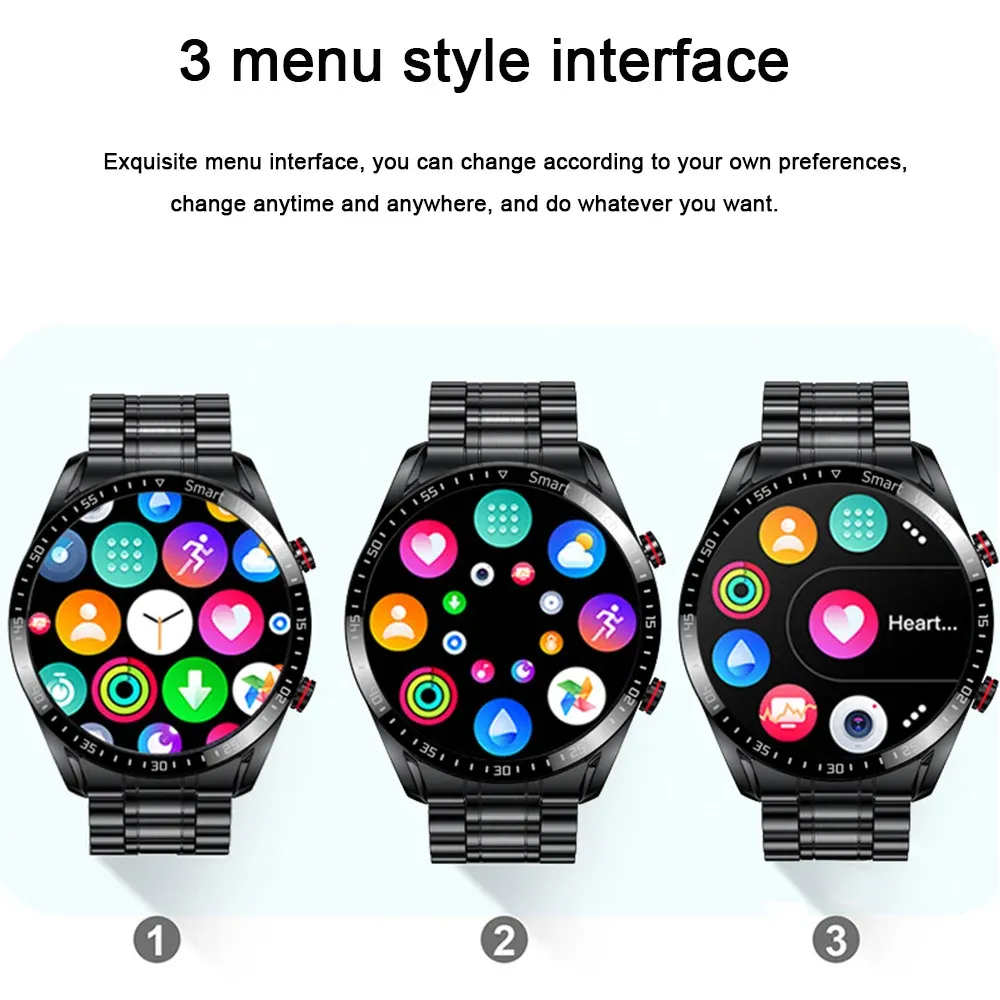 2026 New Smart Watch for Men & Women: ECG+PPG HD Screen, BT Call, GPS Tracker, Heart Rate Monitor, IP68 Waterproof, Fitness Tracker thumbnail 6