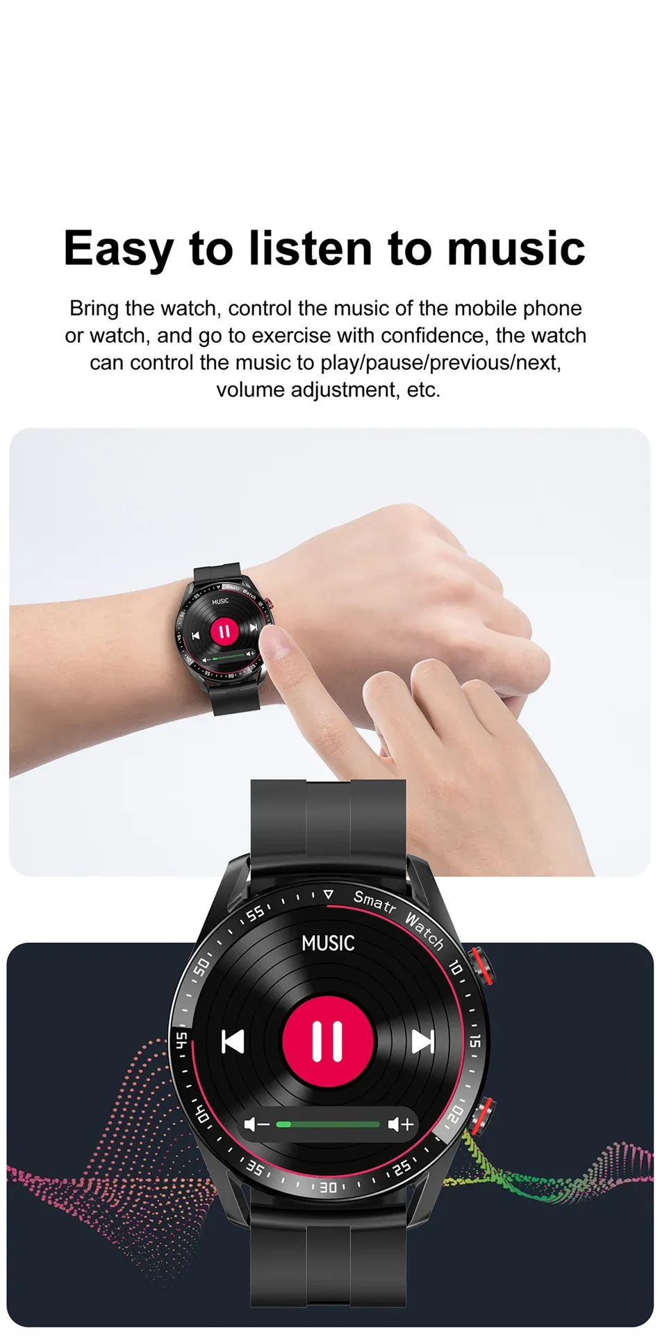 2026 New Smart Watch for Men & Women: ECG+PPG HD Screen, BT Call, GPS Tracker, Heart Rate Monitor, IP68 Waterproof, Fitness Tracker showcase 6