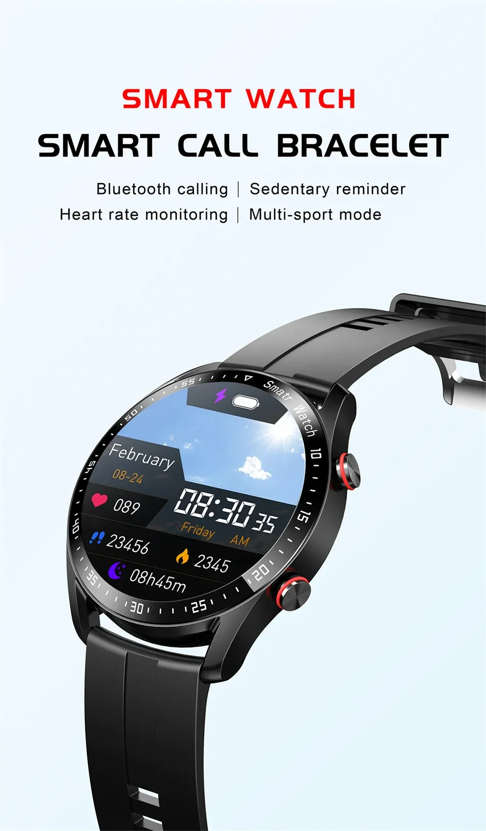 2026 New Smart Watch for Men & Women: ECG+PPG HD Screen, BT Call, GPS Tracker, Heart Rate Monitor, IP68 Waterproof, Fitness Tracker showcase 1