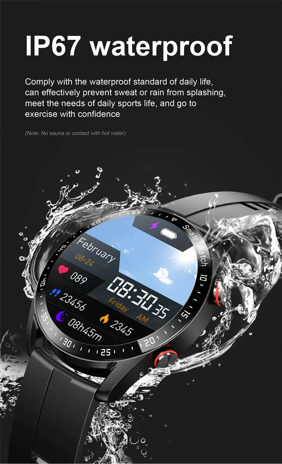 2026 New Smart Watch for Men & Women: ECG+PPG HD Screen, BT Call, GPS Tracker, Heart Rate Monitor, IP68 Waterproof, Fitness Tracker showcase 5