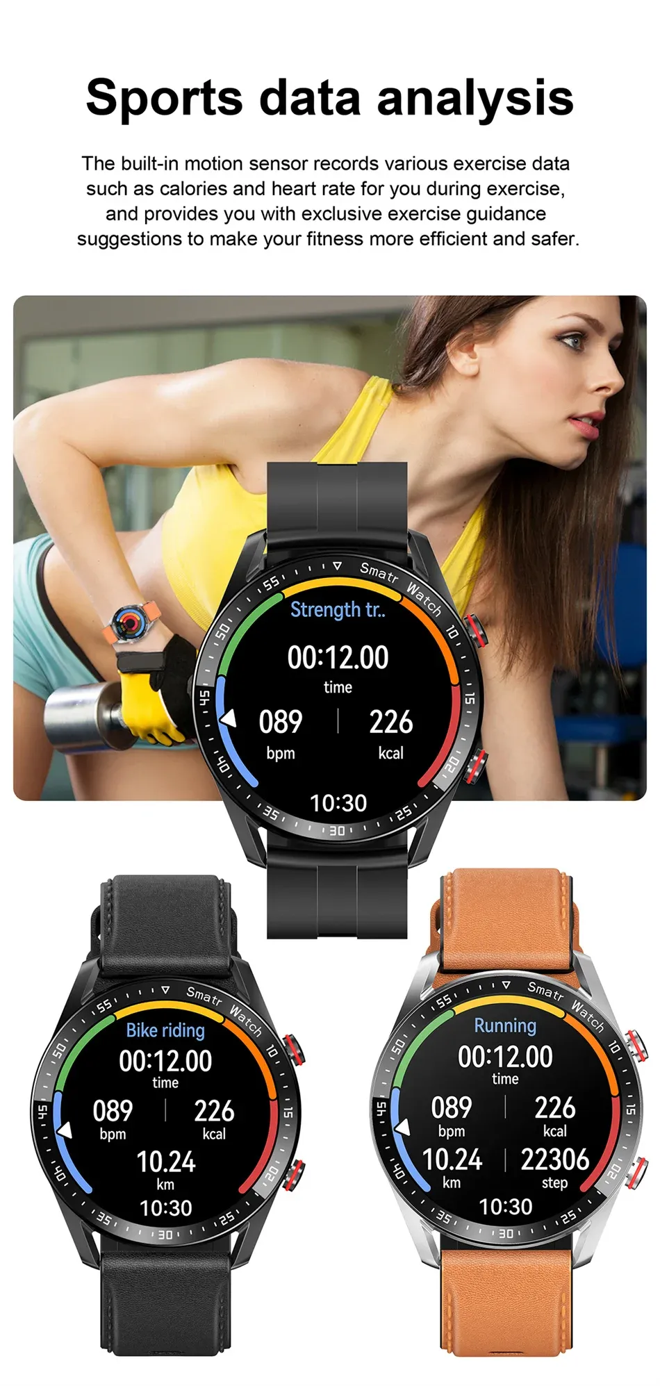 2026 New Smart Watch for Men & Women: ECG+PPG HD Screen, BT Call, GPS Tracker, Heart Rate Monitor, IP68 Waterproof, Fitness Tracker showcase 9