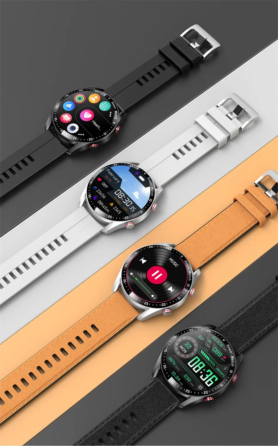 2026 New Smart Watch for Men & Women: ECG+PPG HD Screen, BT Call, GPS Tracker, Heart Rate Monitor, IP68 Waterproof, Fitness Tracker showcase 17