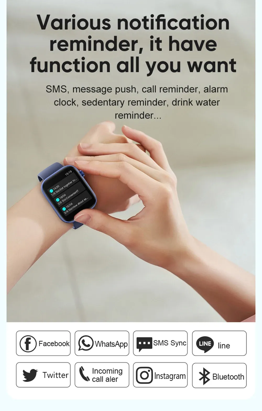COLMI P71 Smartwatch for Men & Women: Voice Calling, Health Monitoring, 1.9" Display, IP68 Waterproof, 100+ Sports Modes, 230+ Watch Faces, 10-Day Battery Life showcase 5