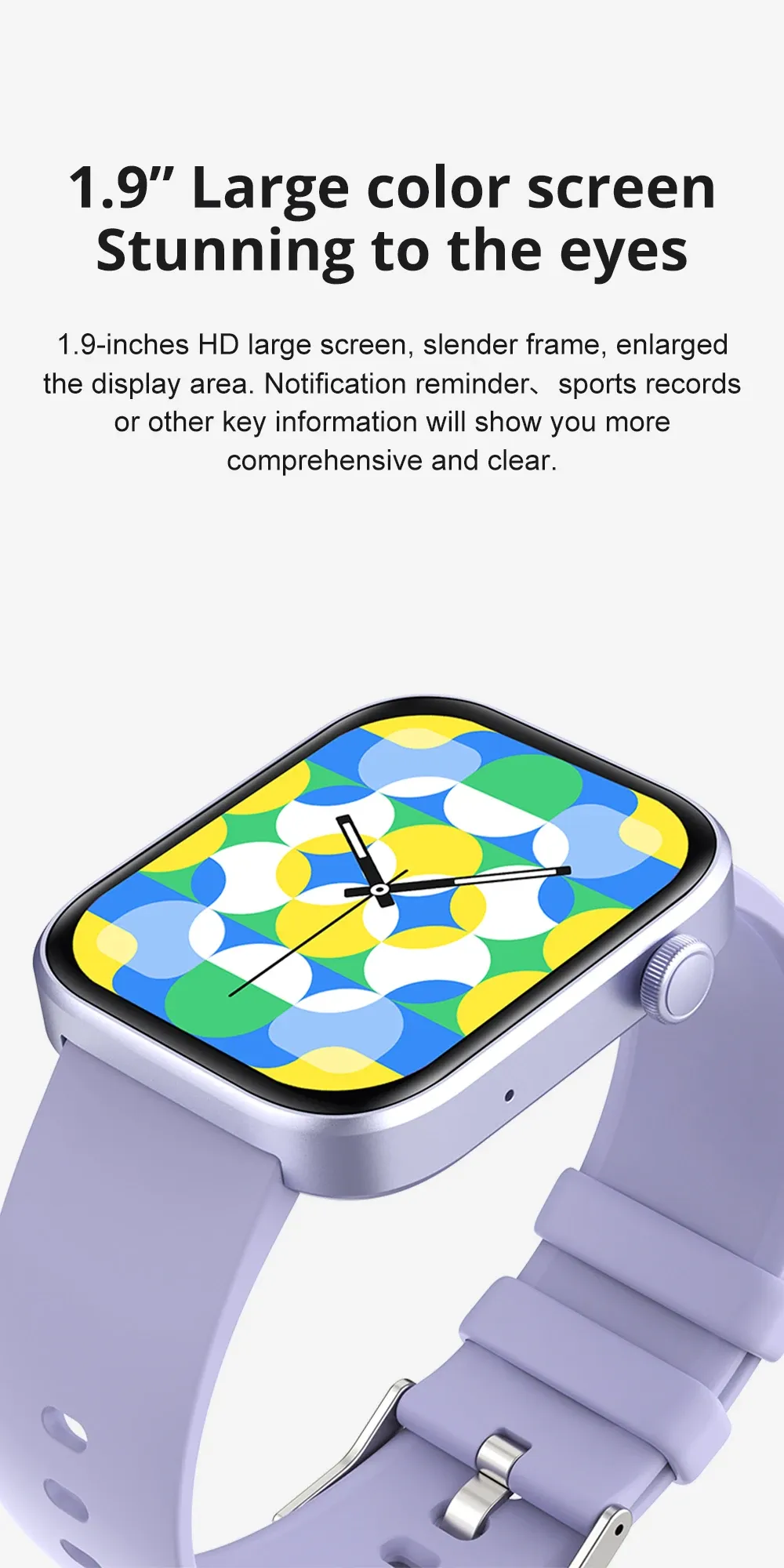 COLMI P71 Smartwatch for Men & Women: Voice Calling, Health Monitoring, 1.9" Display, IP68 Waterproof, 100+ Sports Modes, 230+ Watch Faces, 10-Day Battery Life showcase 3