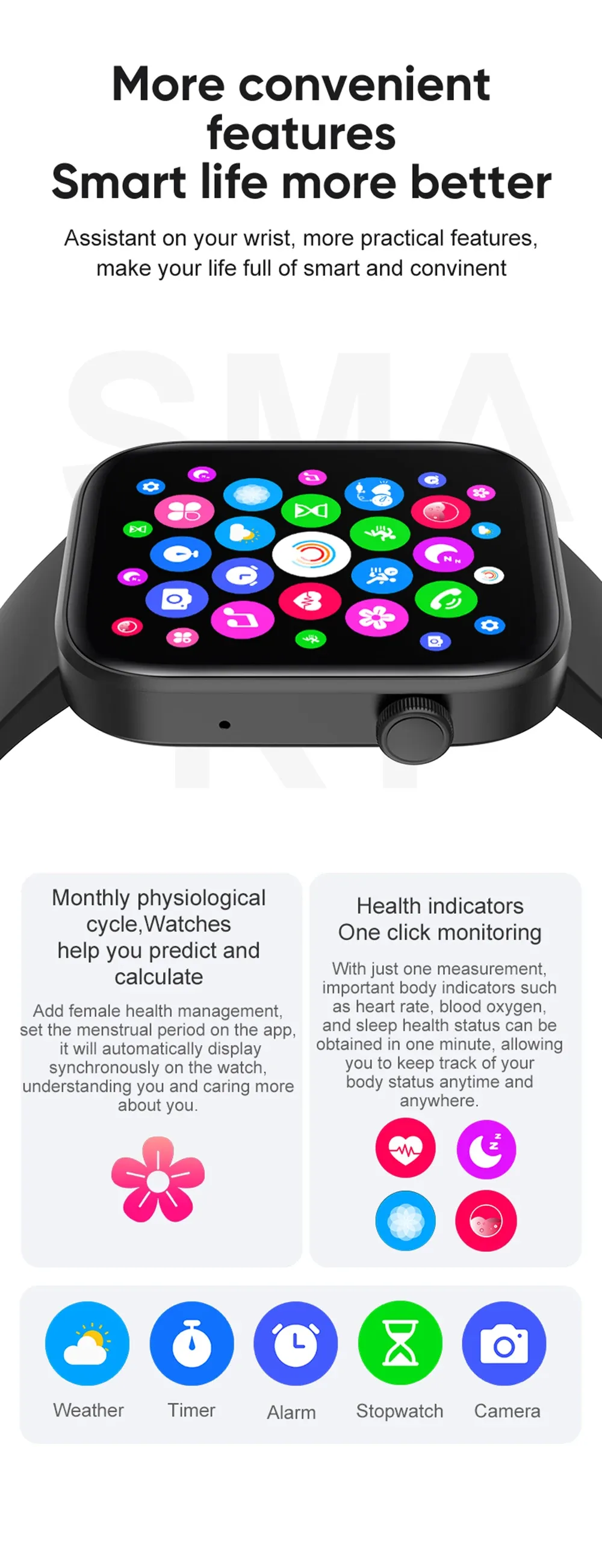 COLMI P71 Smartwatch for Men & Women: Voice Calling, Health Monitoring, 1.9" Display, IP68 Waterproof, 100+ Sports Modes, 230+ Watch Faces, 10-Day Battery Life showcase 13