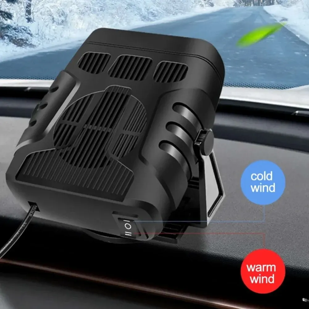 12V/24V Portable Electric Car Heater & Air Cooler Fan - 120W/200W Demister Defroster for Windshield Defogging & Rapid Heating - Essential Auto Accessory showcase 2