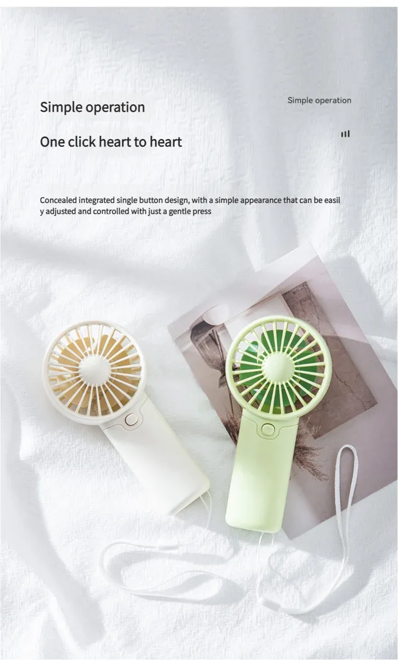 MEET SUN Portable Mini Fan - Lightweight AA Battery Handheld Air Cooler, Creative Pocket Fan for On-the-Go Cooling, Ideal for Travel and Personal Use showcase 4