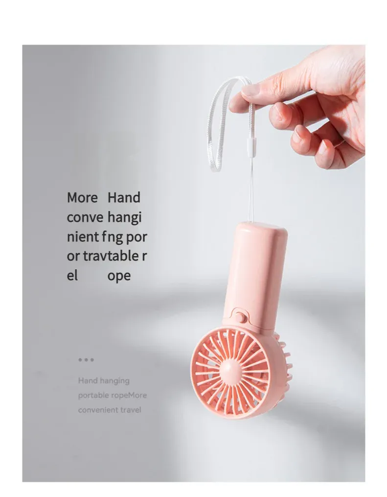 MEET SUN Portable Mini Fan - Lightweight AA Battery Handheld Air Cooler, Creative Pocket Fan for On-the-Go Cooling, Ideal for Travel and Personal Use showcase 7