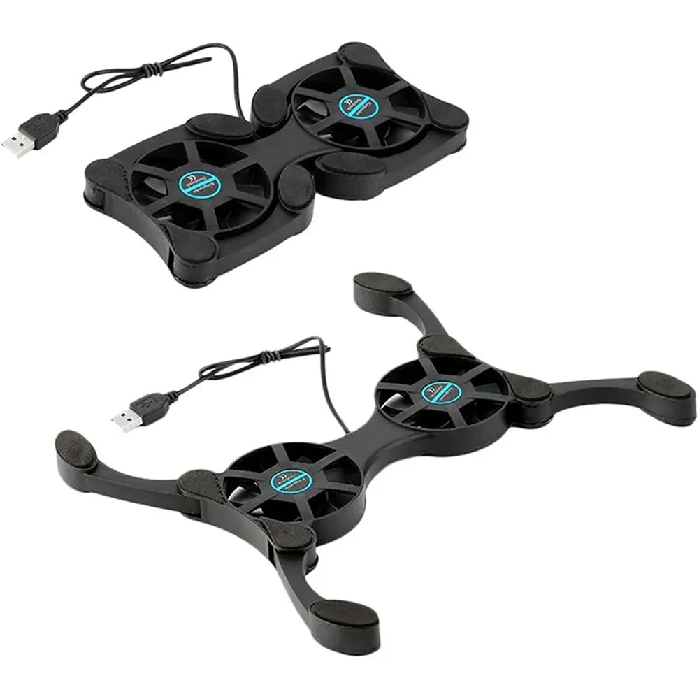 Ultra Slim USB Laptop Cooling Pad for 7-15" Laptops - Low Noise, Portable, Prevents Overheating, Gaming & Everyday Use