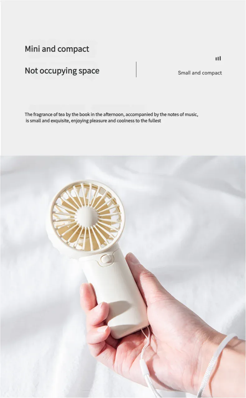 MEET SUN Portable Mini Fan, Creative Lightweight Handheld Pocket Fan, Convenient AA Battery Air Cooler for Personal Use, Travel, Office, Outdoor showcase 5