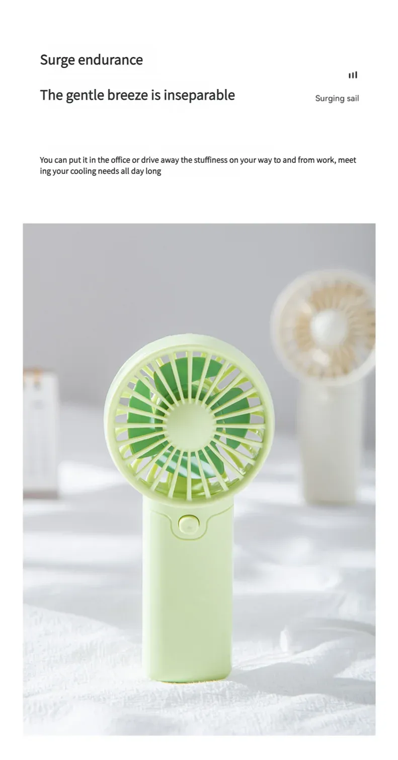 MEET SUN Portable Mini Fan, Creative Lightweight Handheld Pocket Fan, Convenient AA Battery Air Cooler for Personal Use, Travel, Office, Outdoor showcase 8