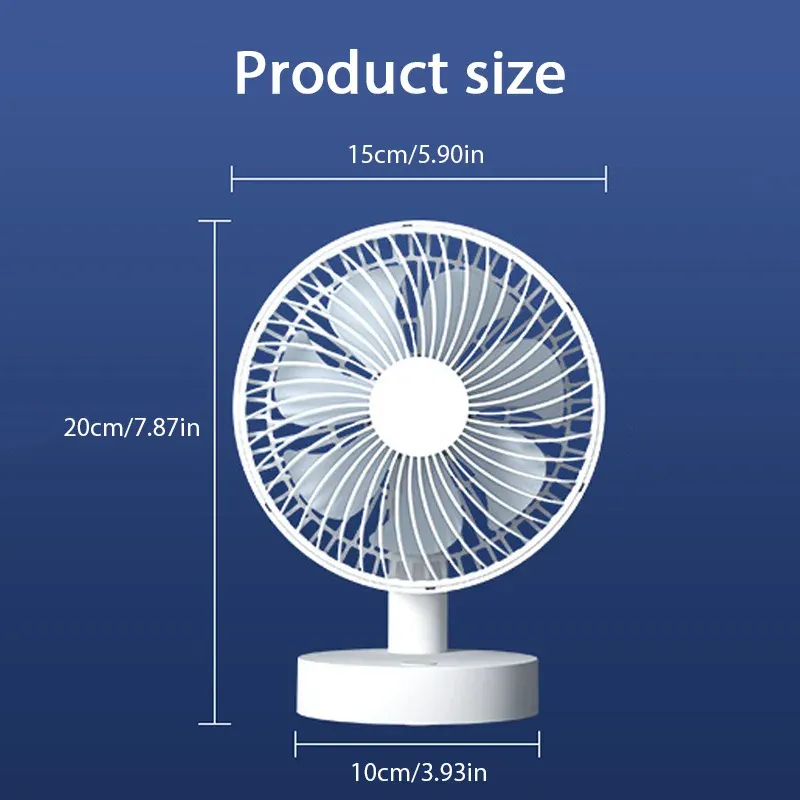 Portable USB Mini Electric Desk Fan - High Wind, Compact Cooling for Home, Dorm, Office - Personal Air Circulator Cooler showcase 8