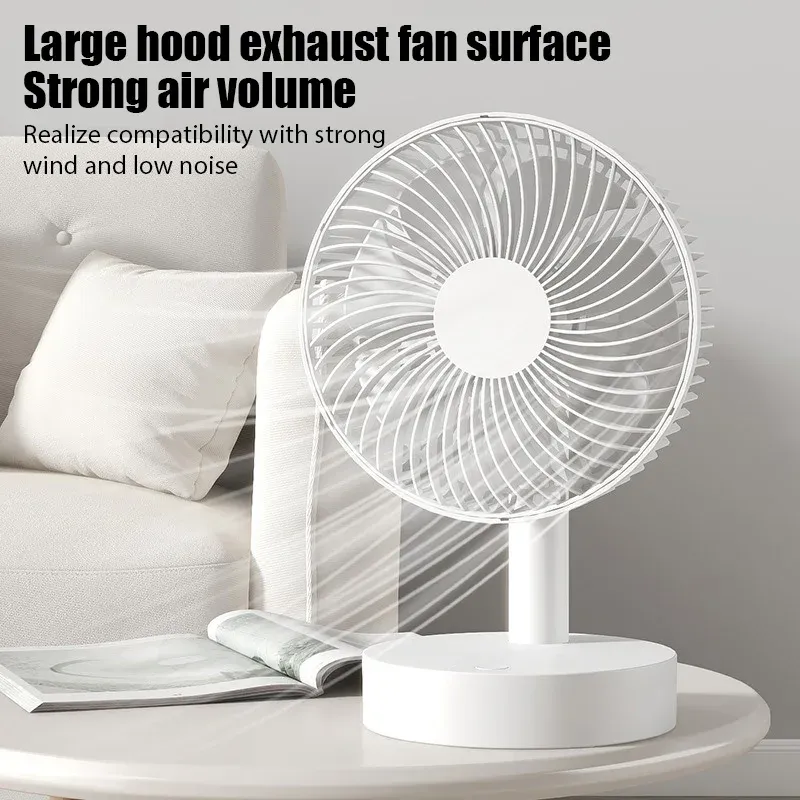 Portable USB Electric Desk Fan - Mini Table Air Cooler for Home, Dorm, Office - High Wind Power, Compact & Lightweight for Personal Cooling thumbnail 1