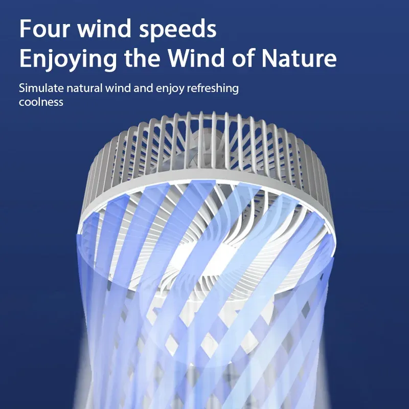 Portable USB Electric Desk Fan - Mini Table Air Cooler for Home, Dorm, Office - High Wind Power, Compact & Lightweight for Personal Cooling thumbnail 3