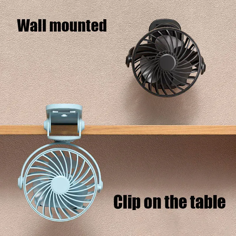 Rechargeable Portable Electric Fan with 720° Rotation, Clip-On Design, Built-in Night Light - Ideal for Outdoor Camping, Strollers, and Home Office showcase 9