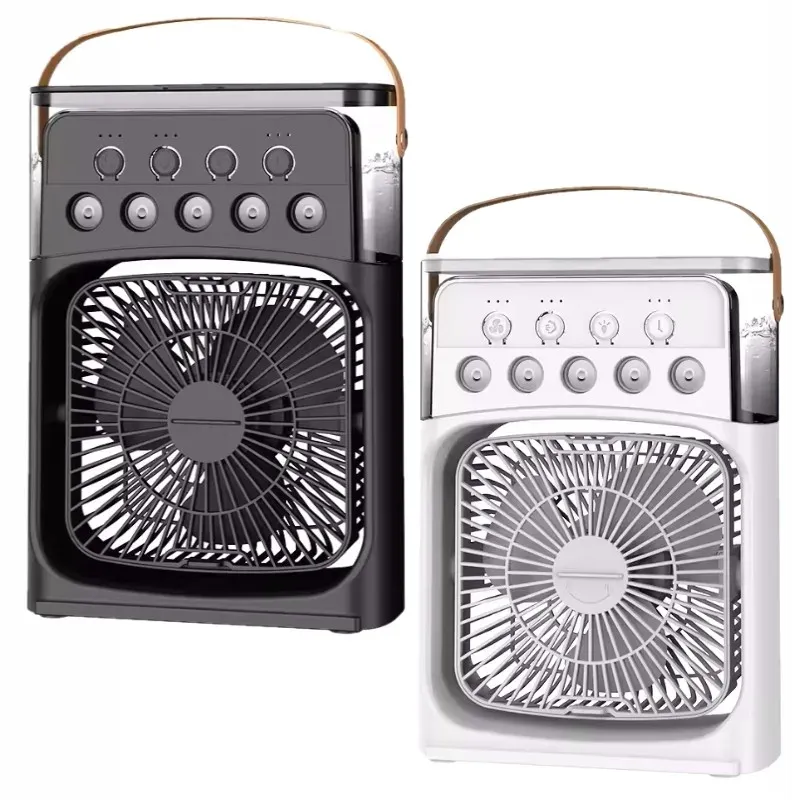 Portable 3-in-1 Air Cooler Fan Humidifier with 7 Color LED Night Light - Personal AC for Home & Office thumbnail 1