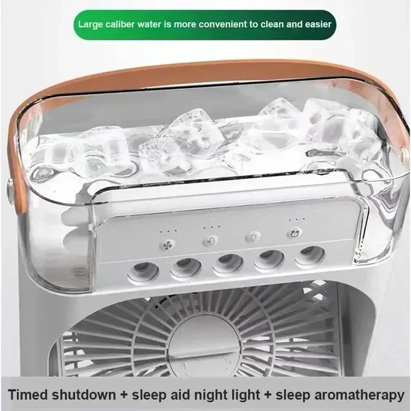 Portable 3-in-1 Mini Air Cooler Fan with Humidifier & 7-Color LED Night Light - Personal Air Conditioner for Home & Office showcase 4