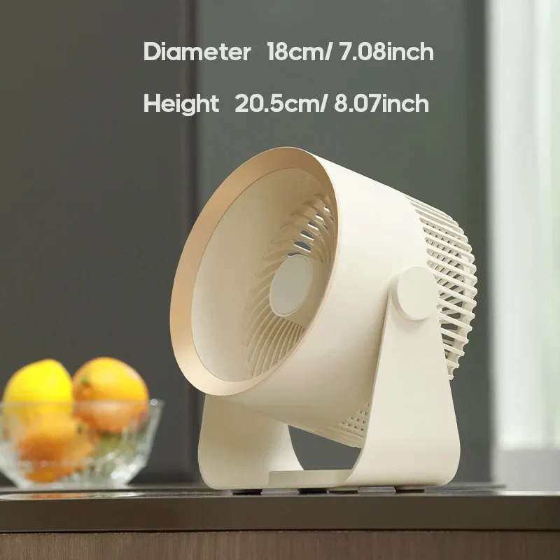 KINSCOTER Wireless Portable Electric Fan Circulator - Quiet Desktop, Wall, Ceiling Mount Air Cooler with 15-Hour Battery Life, USB Charging thumbnail 6