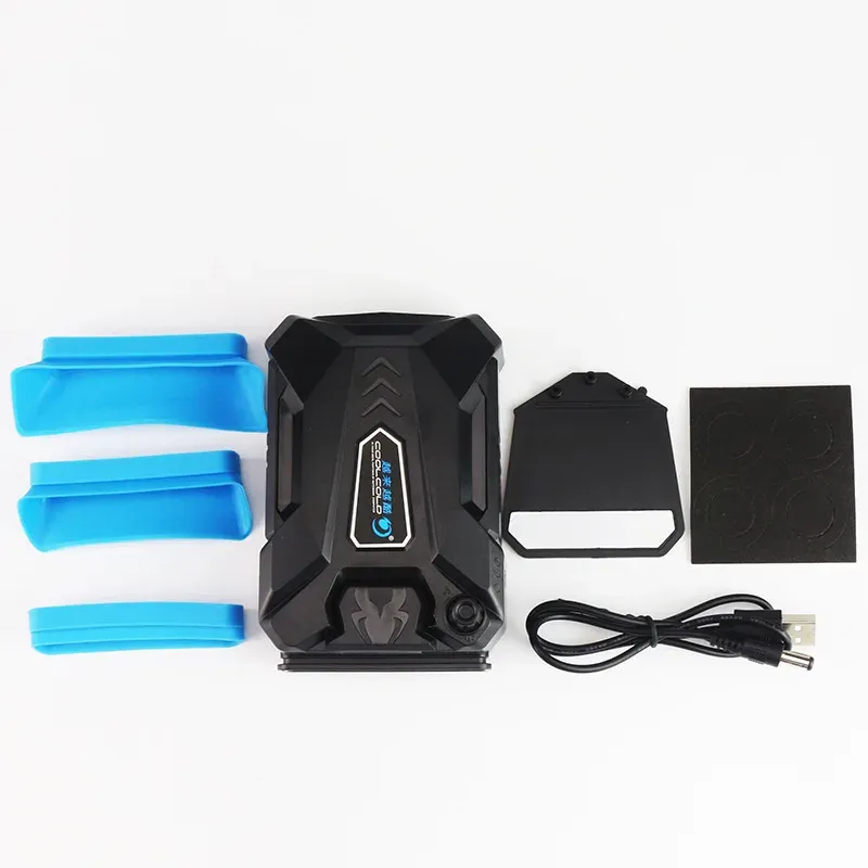 Portable Vacuum Laptop Cooler USB External Extracting Cooling Fan for 15-17 Inch Laptops - Fast Cooling, Adjustable Speed, Game Style Design thumbnail 3