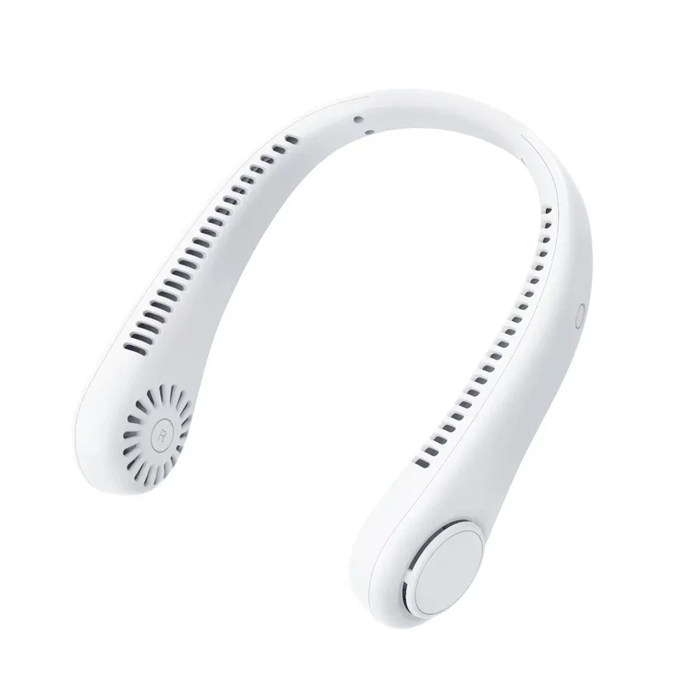 Portable Bladeless Neck Fan with 1200mAh Rechargeable Battery, 3 Speed Mini Air Cooler for Summer Sports and Outdoor Activities thumbnail 6