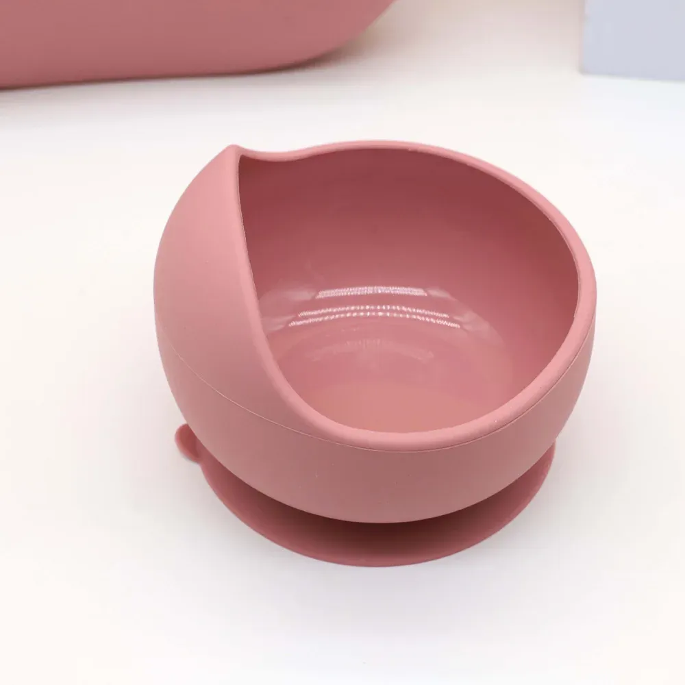 6-Piece Baby Tableware Set with Bib, Bowl, Plate, Cup, Wooden Handle Spoon & Fork - Safe & Durable for Infants and Toddlers showcase 8