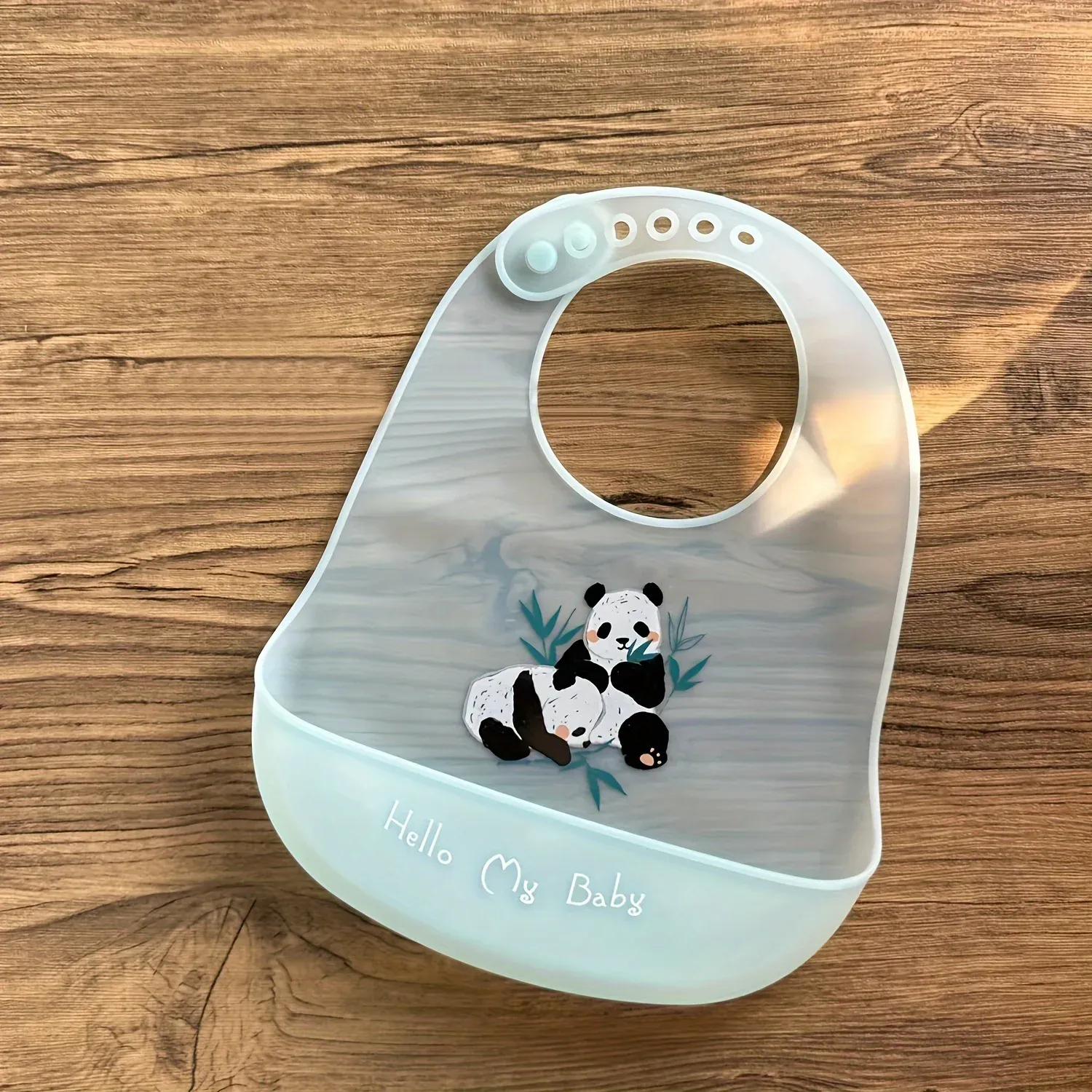 Waterproof Silicone Baby Bibs with Cute Cartoon Animal Print - Adjustable Soft Bib for Girls and Boys, Easy Clean Feeding Bib for Baby Essentials thumbnail 6