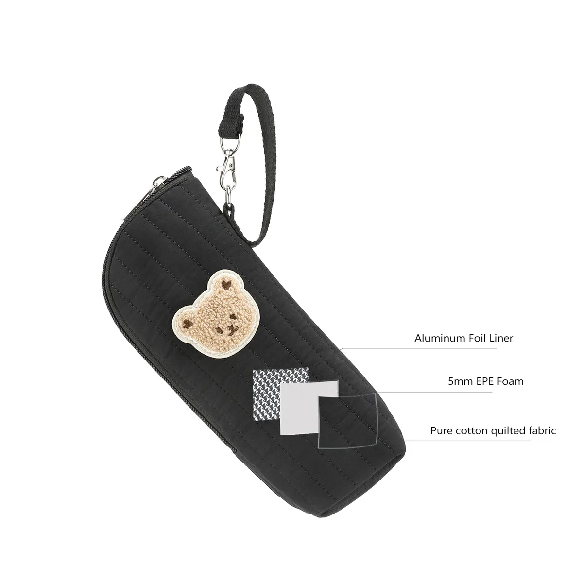 Portable Cartoon Baby Bottle Warmer Bag Insulated Aluminum Foil Stroller Hanging Bag for Infant Feeding On-the-Go showcase 7