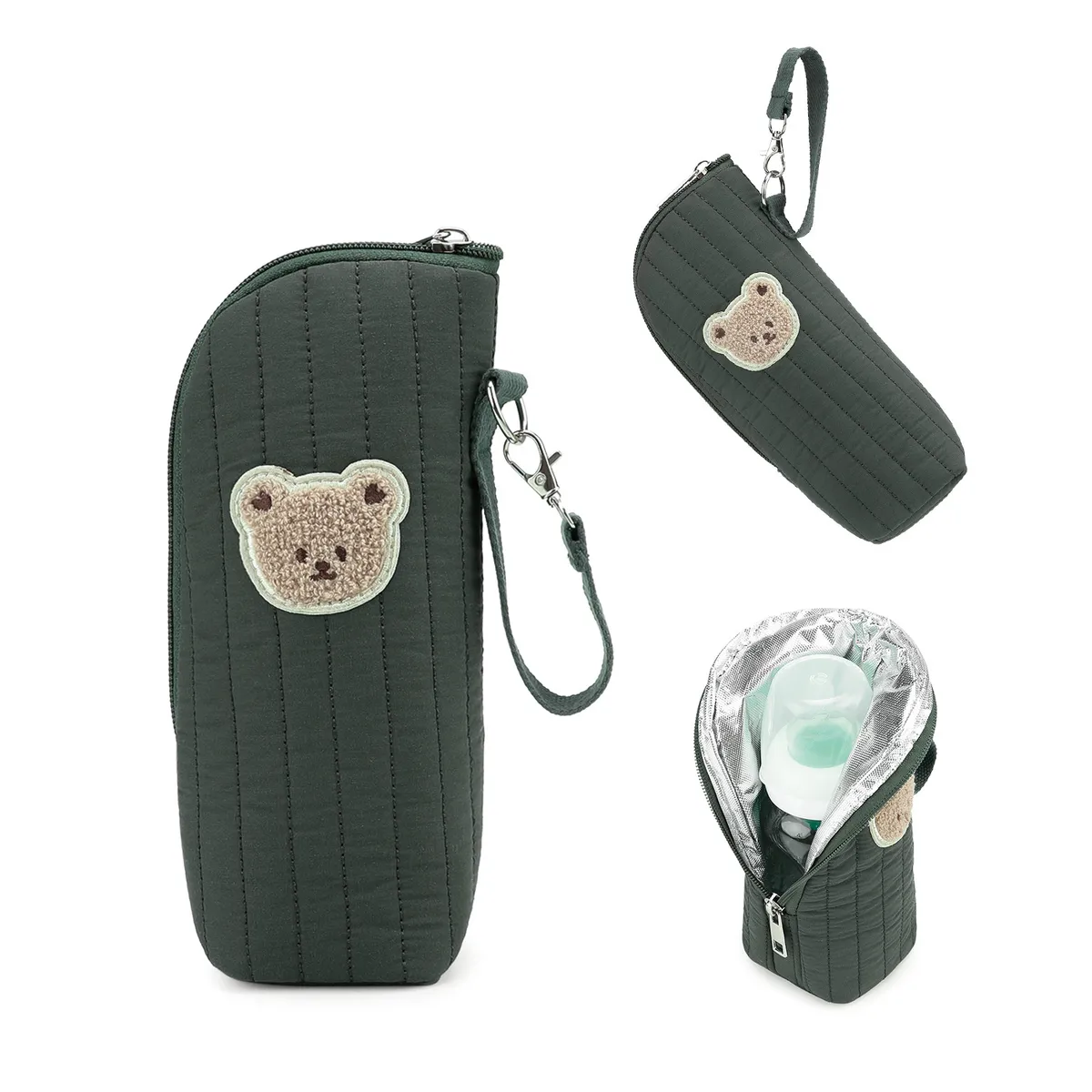 Portable Cartoon Baby Bottle Warmer Bag Insulated Aluminum Foil Stroller Hanging Bag for Infant Feeding On-the-Go showcase 21
