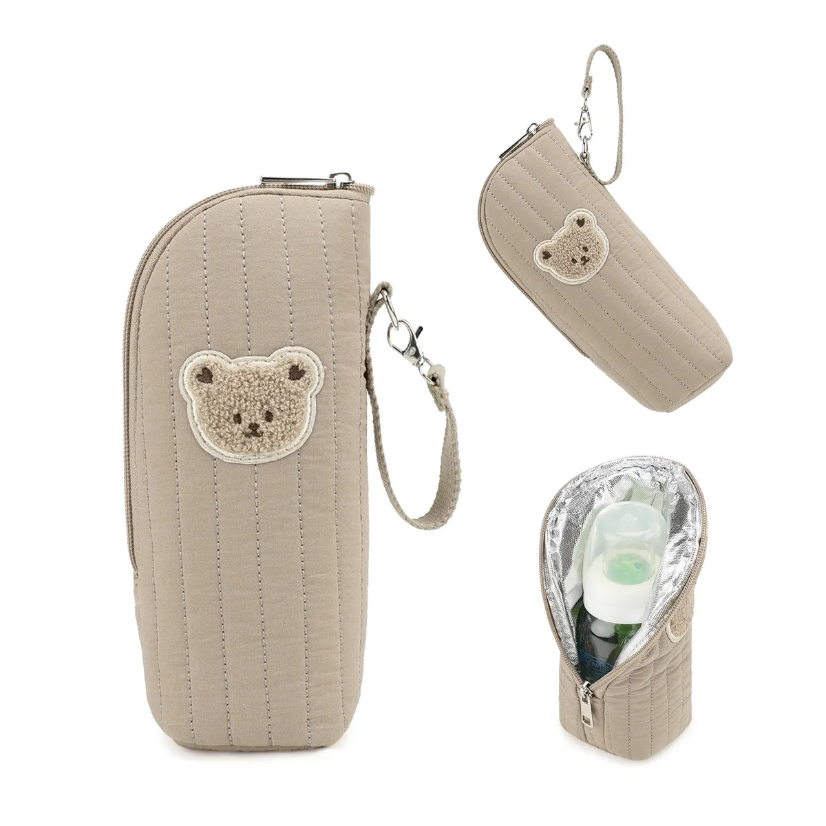 Portable Cartoon Baby Bottle Warmer Bag Insulated Aluminum Foil Stroller Hanging Bag for Infant Feeding On-the-Go showcase 26
