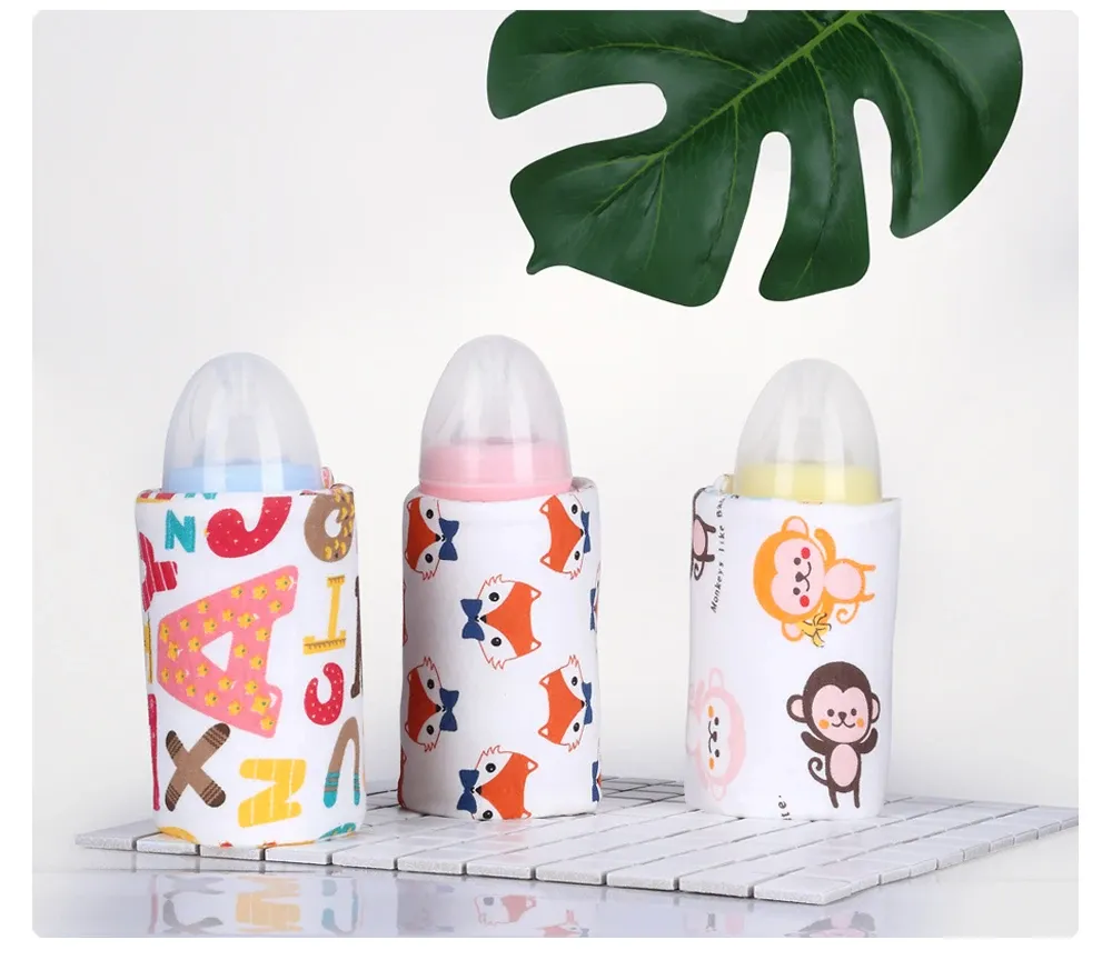Portable USB Milk Warmer Insulated Bag for Baby Bottles - Travel Cup Heater for Infant Feeding, Ages 7-12 Months, Durable Polyester showcase 9