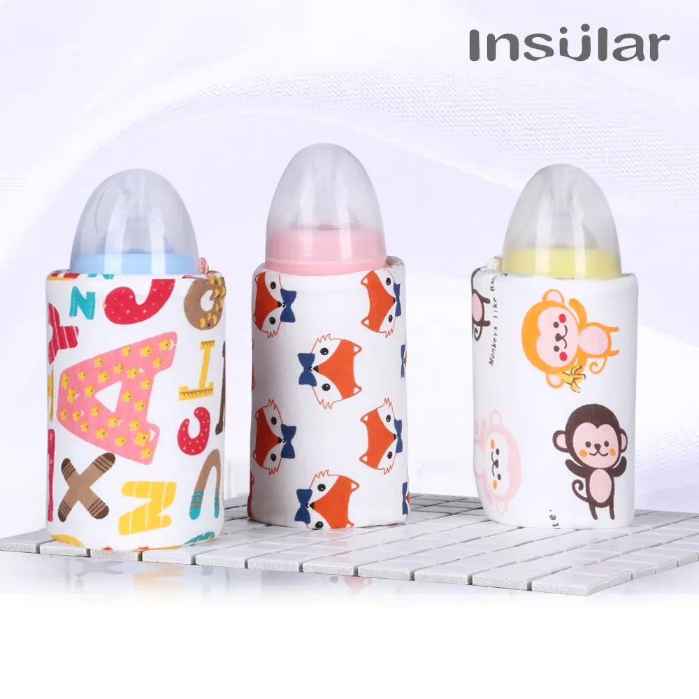 Portable USB Milk Warmer Insulated Bag for Baby Bottles - Travel Cup Heater for Infant Feeding, Ages 7-12 Months, Durable Polyester thumbnail 6