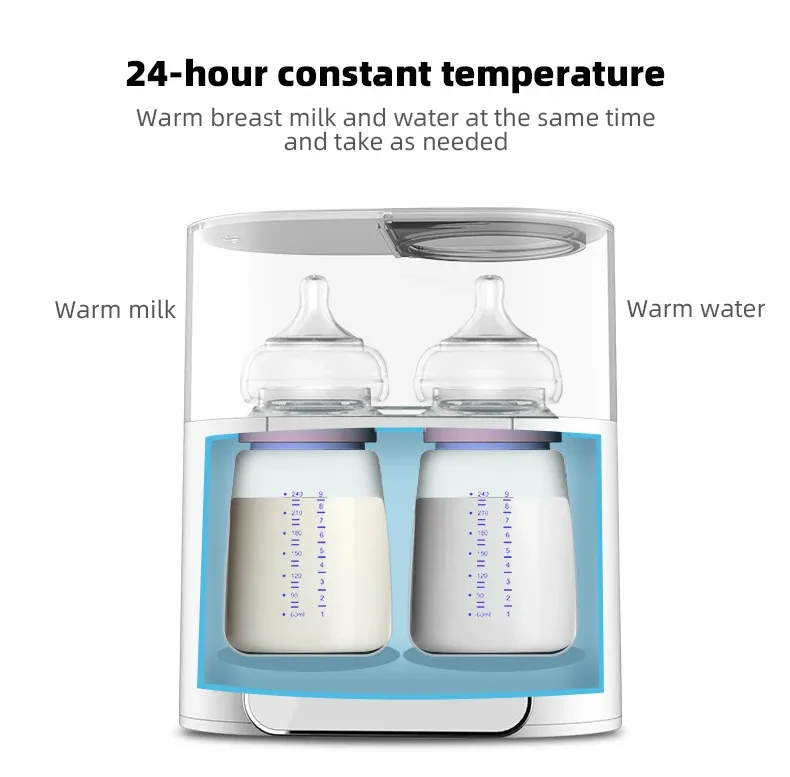 Multi-function Baby Bottle Warmer: Fast Food Heater, Milk Warmer & Sterilizer with Accurate Temperature Control for Infants thumbnail 4