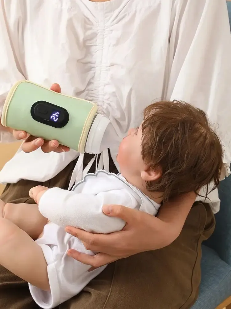 Portable USB Baby Milk Warmer & Bottle Heater for Travel - Safe, Compact, Easy to Use On-the-Go for Infants thumbnail 2