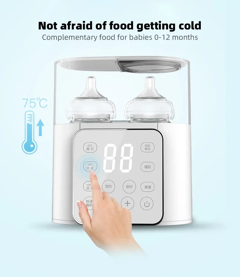 Multi-function Baby Bottle Warmer & Food Heater - Fast Sterilizer with Accurate Temperature Control for Milk & Baby Food thumbnail 5