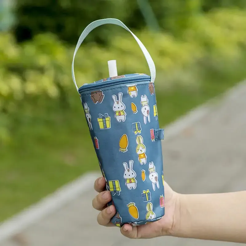 Cartoon Baby Milk Bottle Insulation Bag - Portable Waterproof Thermal Cooler Bag with Stroller Hook for On-the-Go Feeding showcase 10