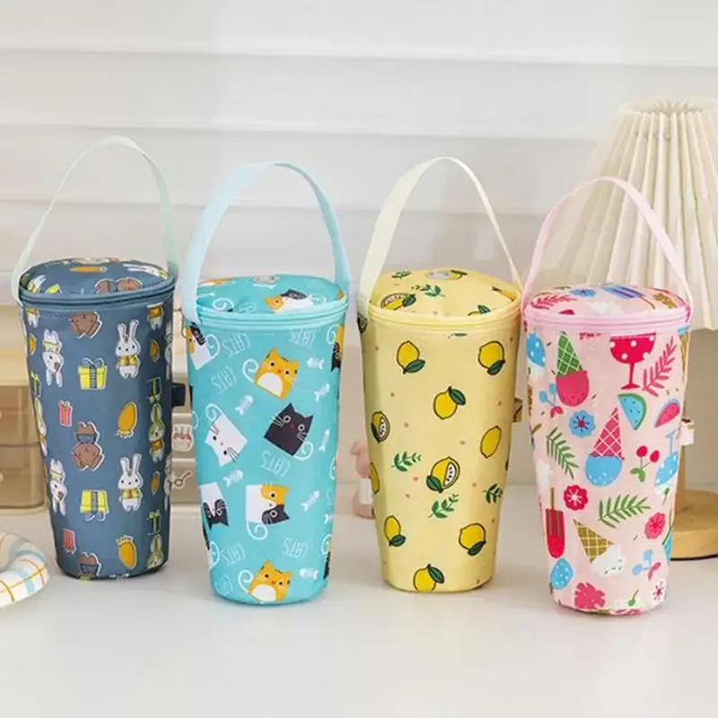 Cartoon Baby Milk Bottle Insulation Bag - Portable Waterproof Thermal Cooler Bag with Stroller Hook for On-the-Go Feeding showcase 3