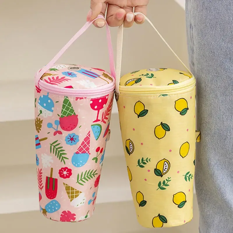 Cartoon Baby Milk Bottle Insulation Bag - Portable Waterproof Thermal Cooler Bag with Stroller Hook for On-the-Go Feeding showcase 7