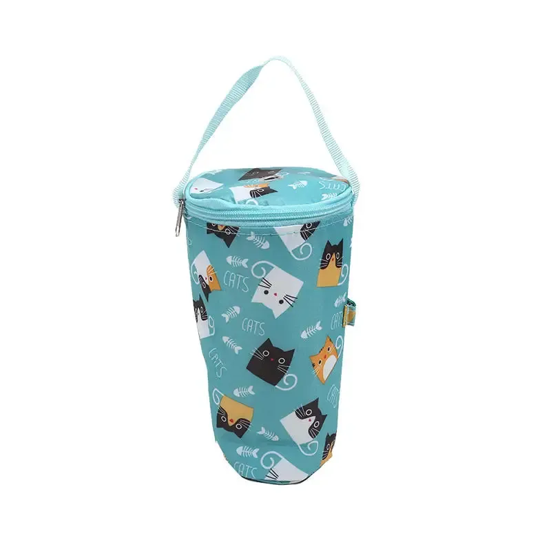 Cartoon Baby Milk Bottle Insulation Bag - Portable Waterproof Thermal Cooler Bag with Stroller Hook for On-the-Go Feeding showcase 21