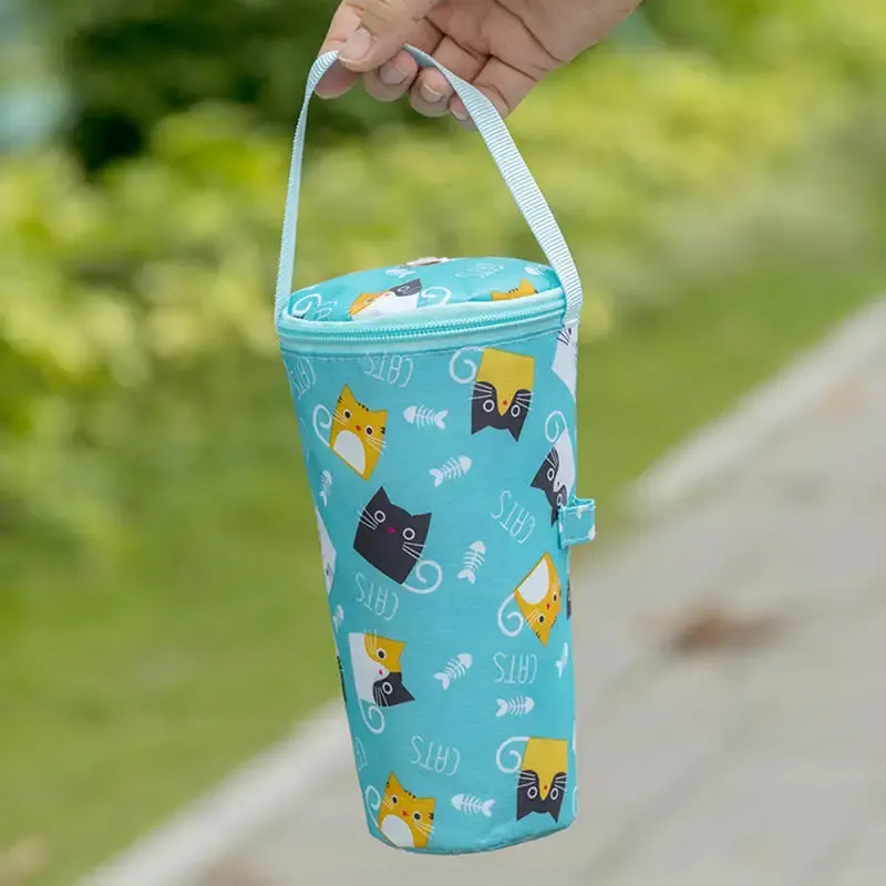 Cartoon Baby Milk Bottle Insulation Bag - Portable Waterproof Thermal Cooler Bag with Stroller Hook for On-the-Go Feeding showcase 12