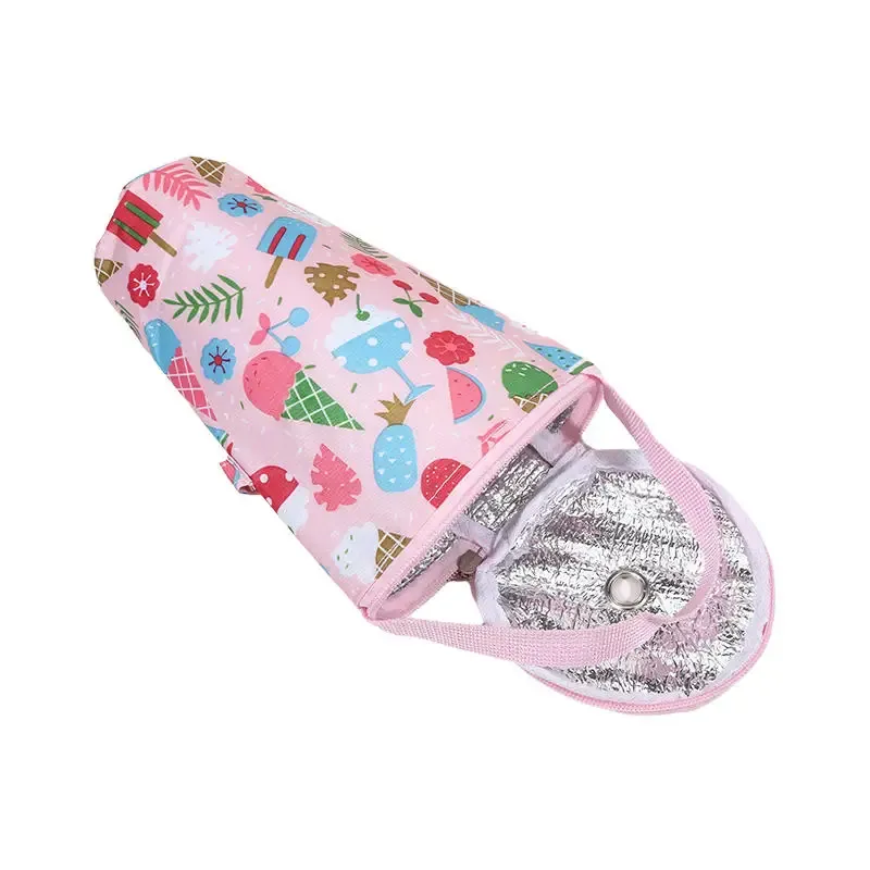 Cartoon Baby Milk Bottle Insulation Bag - Portable Waterproof Thermal Cooler Bag with Stroller Hook for On-the-Go Feeding showcase 32