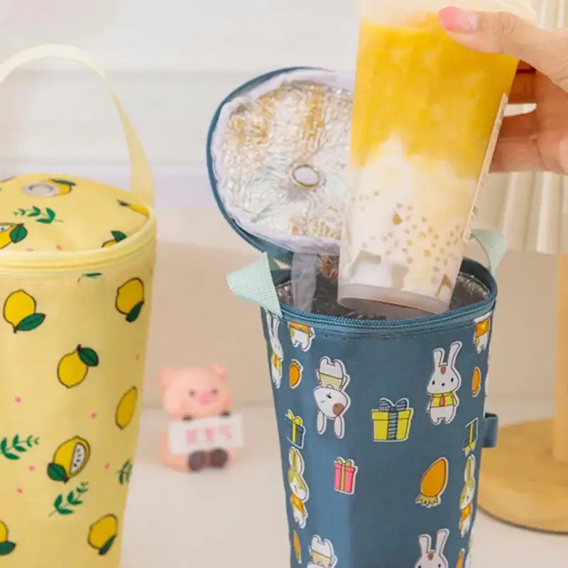Cartoon Baby Milk Bottle Insulation Bag - Portable Waterproof Thermal Cooler Bag with Stroller Hook for On-the-Go Feeding showcase 4
