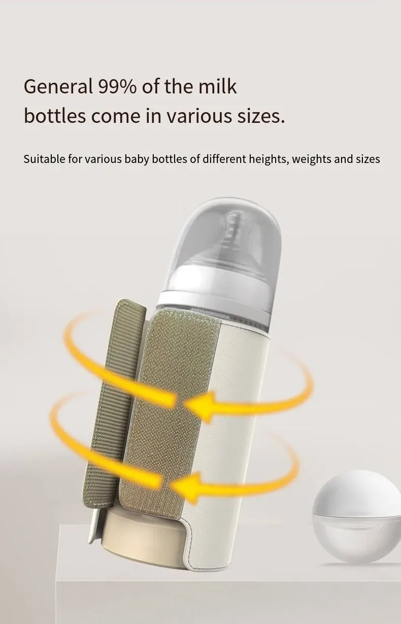Smart USB Baby Bottle Warmer Sleeve with Temperature Control & Sterilization - Portable & High-Capacity for Newborns showcase 7