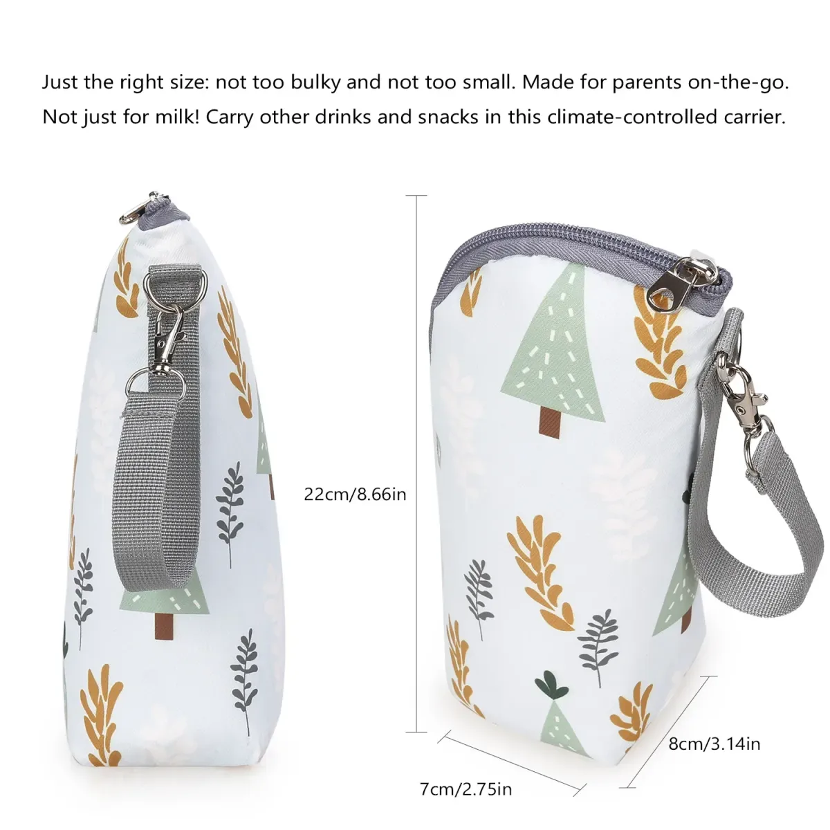 Portable Baby Bottle Warmer Bag Insulated Cooler Bag for Infant Feeding Bottles - Aluminum Foil Lined, Stroller Hanging, Perfect for Outings showcase 10