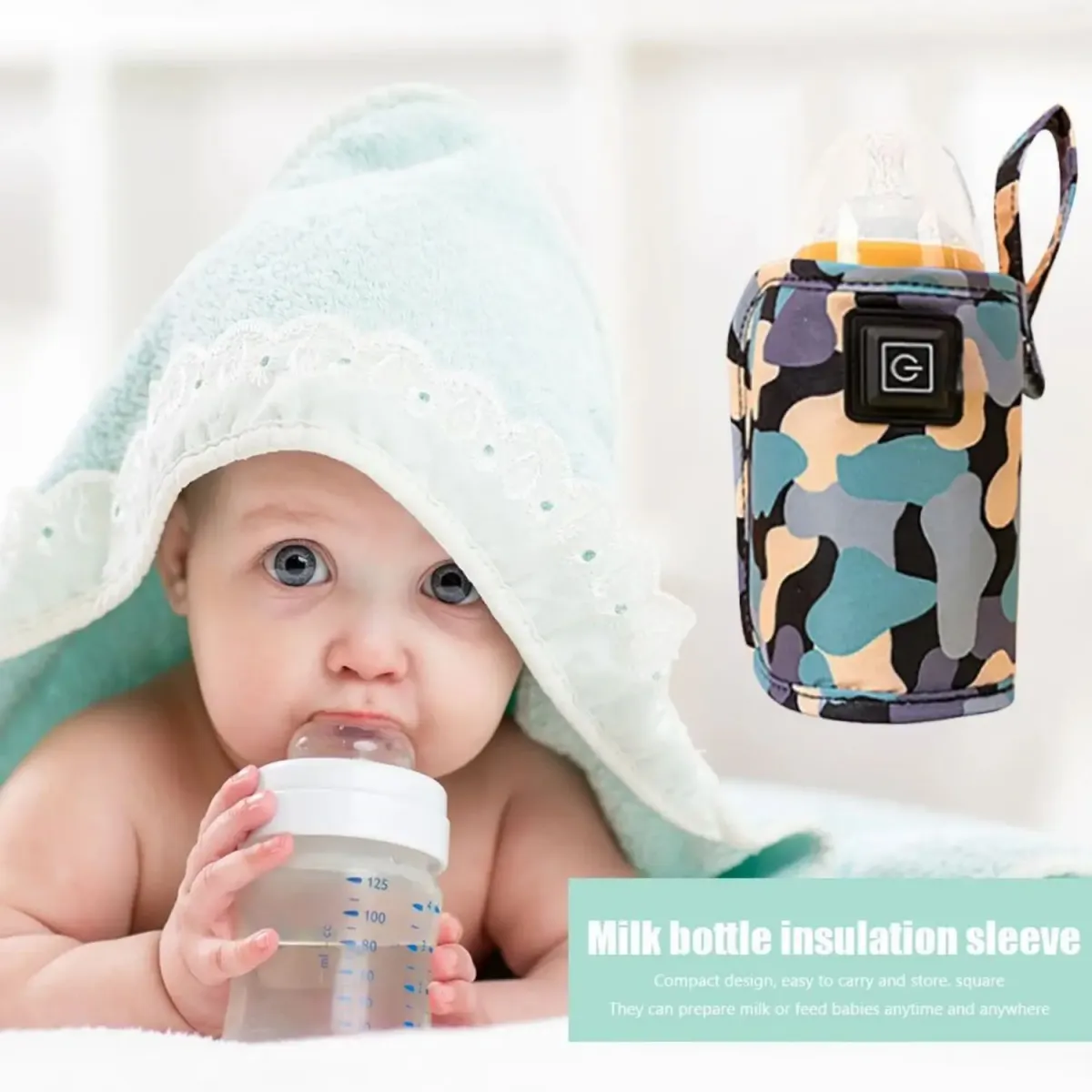 Portable USB Baby Bottle Warmer with 3-Speed Adjustment - Ideal for Car Travel and Outdoor Use for Babies and Children showcase 4