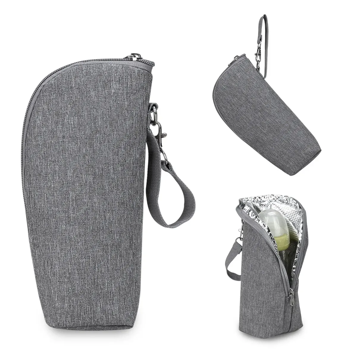 Portable Baby Bottle Warmer Bag Insulated Cooler Bag for Infant Feeding Bottles, Stroller Hanging Storage, Aluminum Foil Lined, Durable Oxford Cloth, Perfect for Outings showcase 11