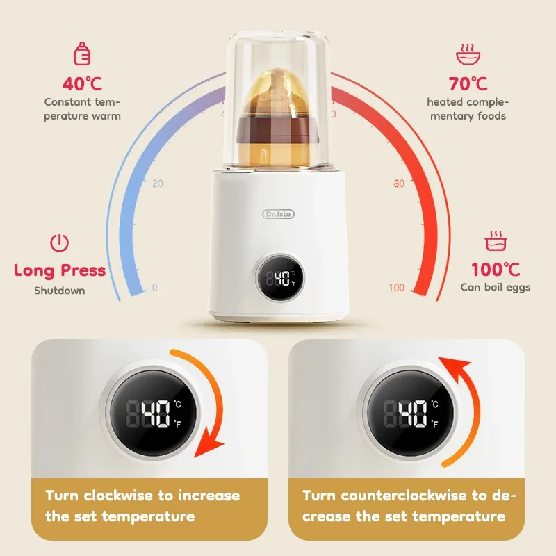 MAMIJOY Baby Bottle Warmer N22: Multi-Function Food Heater & Sterilizer with Accurate 36-100°C Temperature Control for Milk and Baby Food thumbnail 5