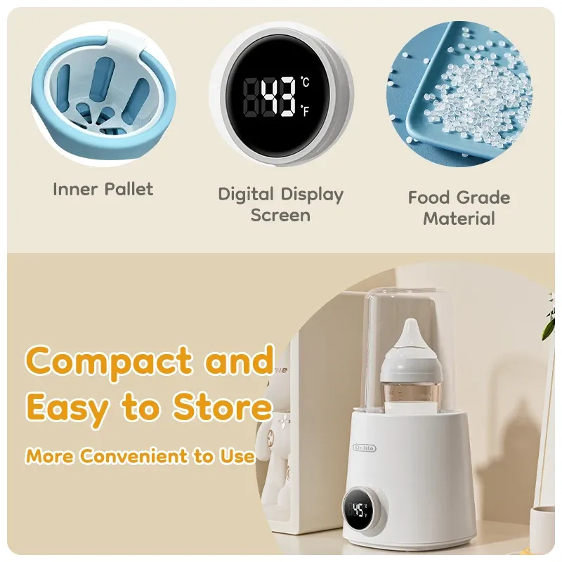 MAMIJOY Baby Bottle Warmer N22: Multi-Function Food Heater & Sterilizer with Accurate 36-100°C Temperature Control for Milk and Baby Food thumbnail 6