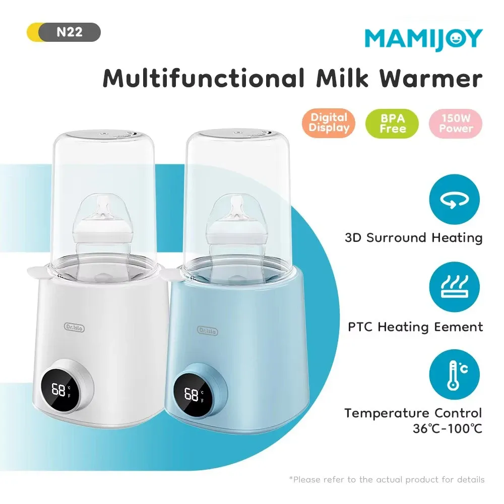 MAMIJOY Baby Bottle Warmer N22: Multi-Function Food Heater & Sterilizer with Accurate 36-100°C Temperature Control for Milk and Baby Food thumbnail 1