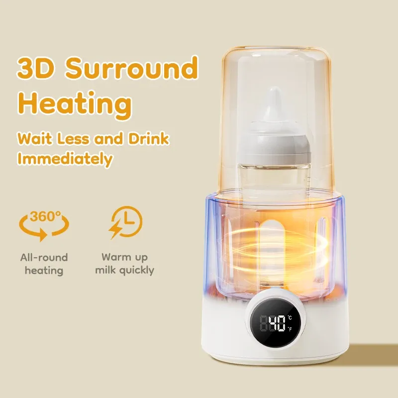 MAMIJOY Baby Bottle Warmer N22: Multi-Function Food Heater & Sterilizer with Accurate 36-100°C Temperature Control for Milk and Baby Food thumbnail 3